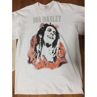 เสื้อคนอ้วน เสื้อยืดแฟชั่น เสื้อยืดแขนสั้น เสื้อนักร้อง BOB MARLEY แท้ มือสอง สภาพดี ของพร้อมส่งครับ