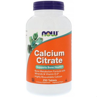 NOW Foods, Calcium Citrate, 250 Tablets