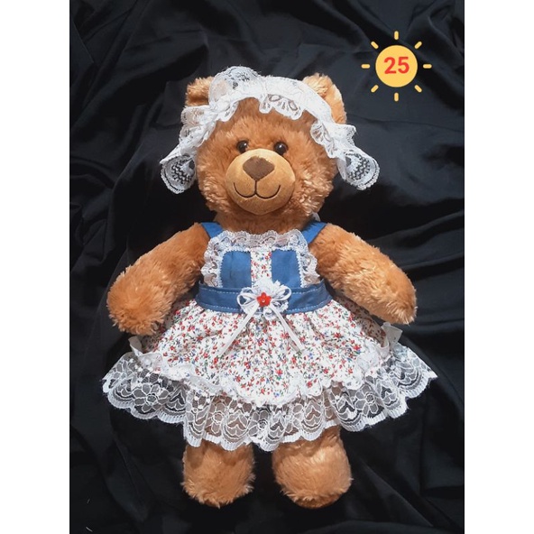 ชุดตุ๊กตาหมีไซส์ 16นิ้ว /อก 7นิ้ว#หมีบิ้วอะแบร์/หมีแคแบร์ #Build a bear