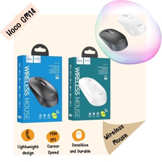 เมาท์ไร้สาย Hoco GM14 Business Wireless Mouse  เสถียรสุด สำหรับ PC คอมพิวเตอร์/แล็ปท็อป ความไว 1200 DPI