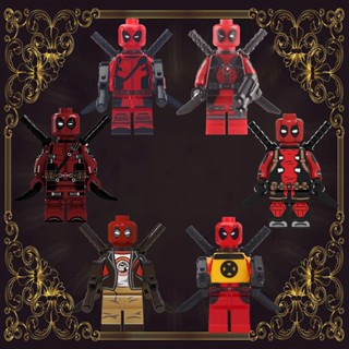 บล็อคตัวต่อฟิกเกอร์ Deadpool Marvel ของขวัญวันเกิด ของเล่นเสริมการเรียนรู้เด็ก DIY