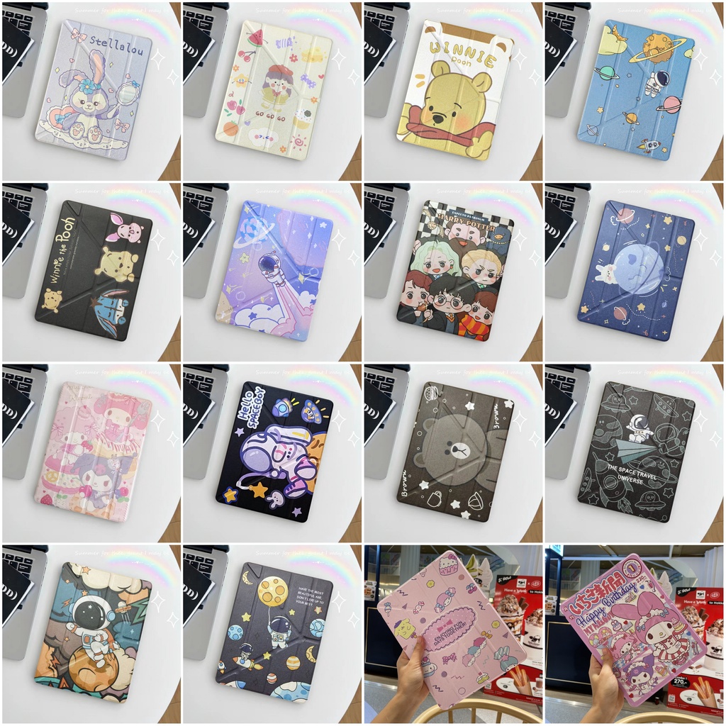 เคสไอแพด  Air3 10.5 pro 10.5 gen9gen8gen 7 10.2 Air4 Air5 10.9 เคสลายการ์ตูนน่ารัก Air1 Air2 gen5 gen6 9.7 - รูปที่ 2