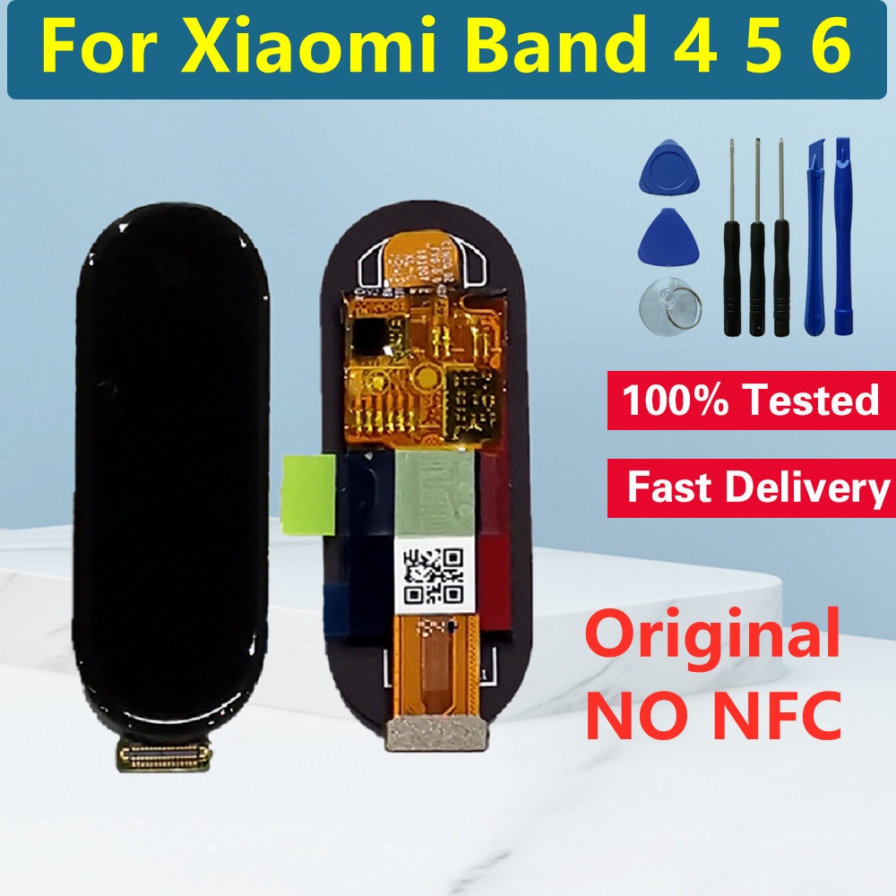 Original AMOLED For Xiaomi Mi Band 4 LCD Display Touch Screen Digitizer For Xiaomi Mi Band 5 LCD Sma