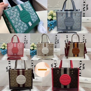 🟥หนังแท้🟥 MS เกรด 1:1 coach 22cm tote กระเป๋าสะพาย กระเป๋าแบรนด์เนม กระเป๋าปั้มแบรนด์👛