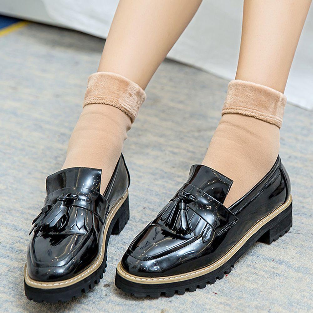 BRABRAA อุปกรณ์เสริมบู๊ตหิมะขนสัตว์หนา สำหรับผู้หญิง - รูปที่ 5