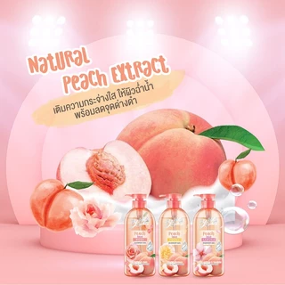 BeNice Love Me Peach Shower Gel บีไนซ์ เจลอาบน้ำ 450ml (Peach Love Peony/Peach Love Rosy/Peach Love Sakura)