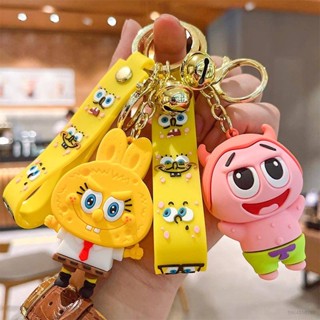 Jason SpongeBob SquarePants พวงกุญแจตุ๊กตา PVC กระเป๋าจี้อะนิเมะโจรสลัดน่ารักพวงกุญแจของขวัญ