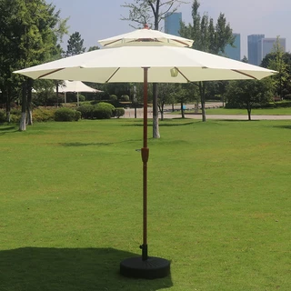 KIMDELIN 2.7M Double Top ร่มกันแดดขนาดใหญ่ สวนกลางแจ้ง ตลาดนัด ขายสระว่ายน้ํา สระว่ายน้ํา พ่อค้าหญิง ร้านกาแฟ ร่มกันแดดกลางแจ้ง
