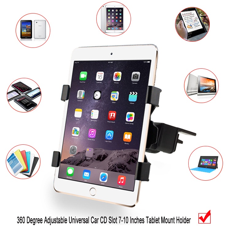 Universal 7.0 7.9 8 9.7 10.5 10.1 11inch Car Tablet PC Holder Car Auto CD Mount Holder Stand for iPad mini 2 3 4 iPad 56 #8