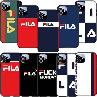 เคสโทรศัพท์มือถือ ซิลิโคนนิ่ม TPU ลาย FILA AM46 สําหรับ iPhone 11 14 Plus 14 Pro Max