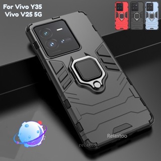 For Vivo V25 5G V25e V25 VivoV25E 5G 4G Phone case shockproof Sweat Resistant armor back cover Car Magnetic with ring holder Phone Casing