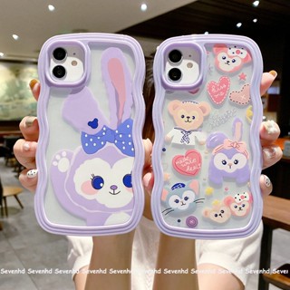 2 in 1 เคสโทรศัพท์มือถือ ลายการ์ตูนกระต่าย และดาว สําหรับ iPhone 13 12 11 Pro Max SE2020 X XR XS Max 8 7 Plus