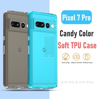 เคสโทรศัพท์มือถือ TPU แบบนิ่ม สีโปร่งใส สําหรับ Google Pixel 7 Pixel7 Pro 5G