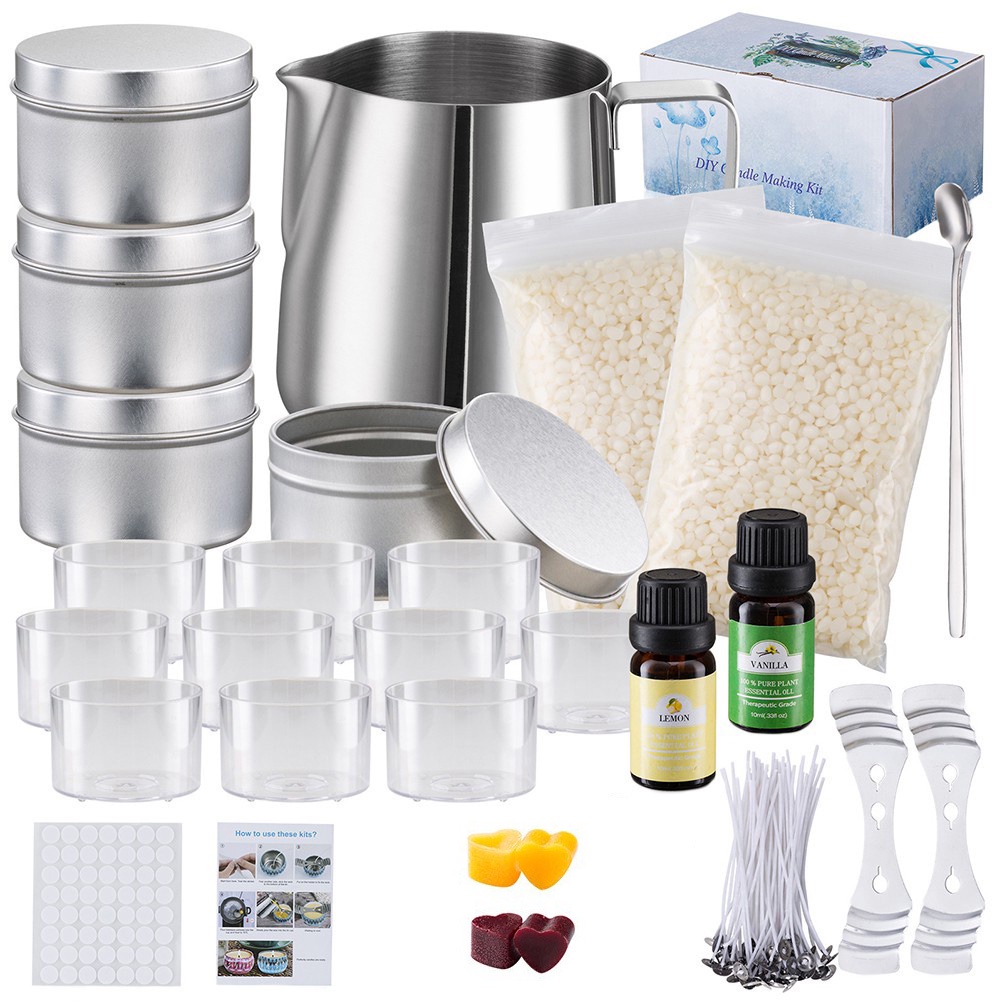 ชุดทำเทียนหอม Candle Making Kit แว็กซ์น้ำผึ้งพรีเมี่ยมบริสุทธิ์ 100%