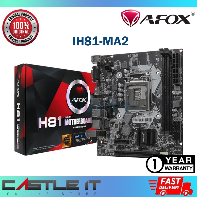 Apox H81M IH81-MA5 Intel H81M LGA 1150 DDR3 MicroATX เมนบอร์ดเมนบอร์ด / Combo Deal โปรเซสเซอร์