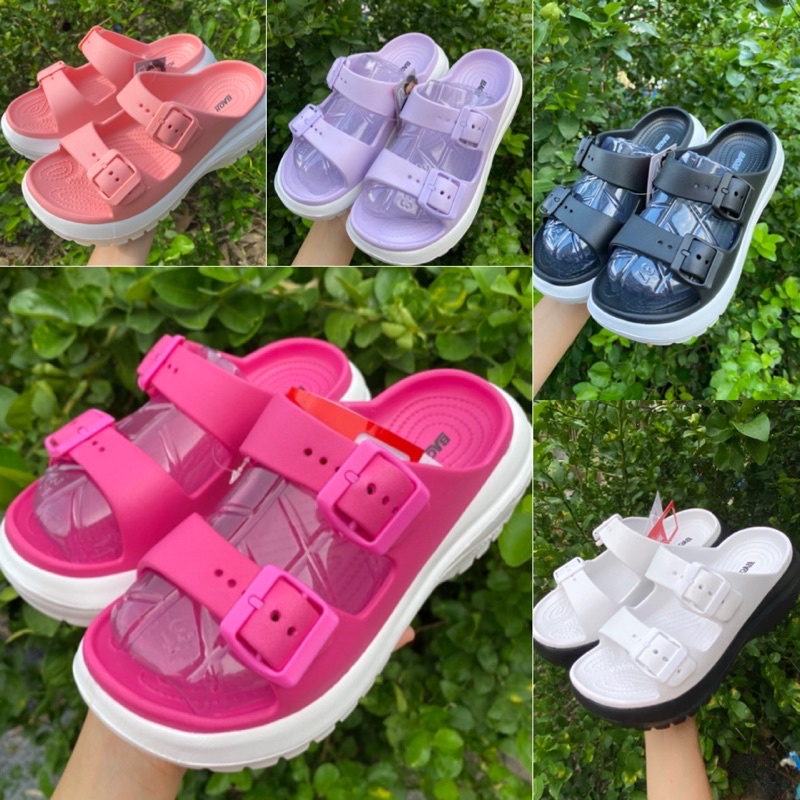 💦พร้อมส่ง💦รองเท้า BAOJI แท้💯% รองเท้าแบบสวมรัดส้น  พื้นสูง 7 ซม. พื้นนุ่ม ใส่สบา