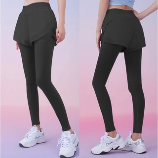 (YOGA-039) กางเกงออกกำลังกายผู้หญิงขายาว ใส่วิ่ง โยคะ มีซับในใส่สบาย (รบกวนดูวิดีโอสินค้างานจริงก่อนกดสั่งซื้อ)