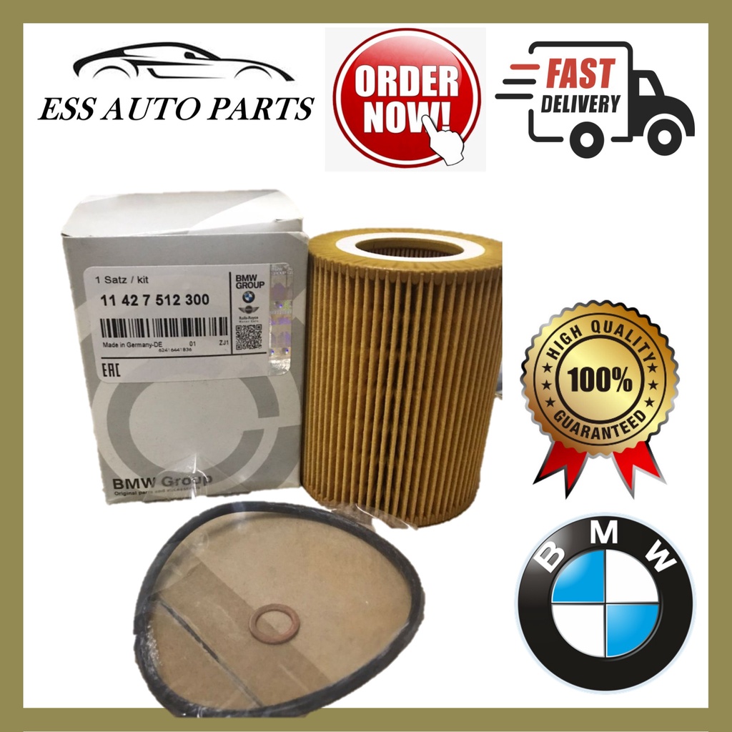 กรองน้ํามันเครื่องเครื่องยนต์ BMW E46 E36 E39 E60 (M52/M54) (HU925/4X) (11 427 512 300)