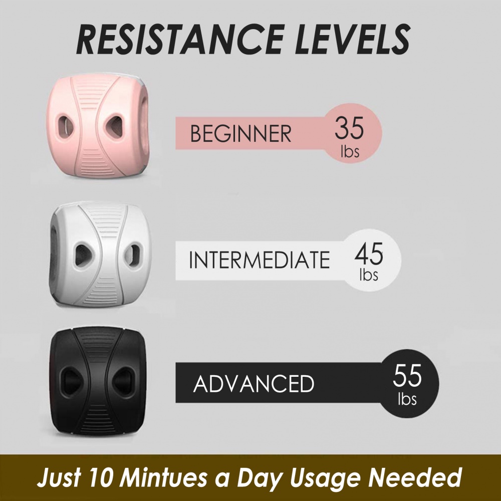 Jawline Trainer Masseter Ball Jawline กล้ามเนื้อ Exerciser Chew Ball ซิลิโคนเกรดอาหาร Define Your Ja