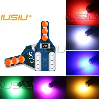 Iusiu COB LED T10 ไฟจอดรถ ภายในรถ โดม LED W5W อ่านหนังสือ รอบ หลอดไฟ รถจักรยานยนต์ หยุด โคมไฟ ขั้นตอน ยานยนต์ ท้ายรถ กวาดล้าง สัญญาณ หลอดไฟ สีขาว สีฟ้า