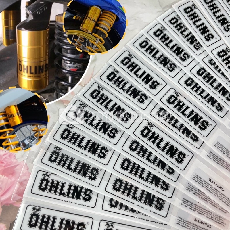 สติ๊กเกอร์ติดโช๊ค OHLINS แบบใส