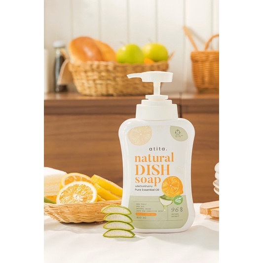 น้ำยาล้างจาน สูตรพรีเมี่ยมจากธรรมชาติATITA
