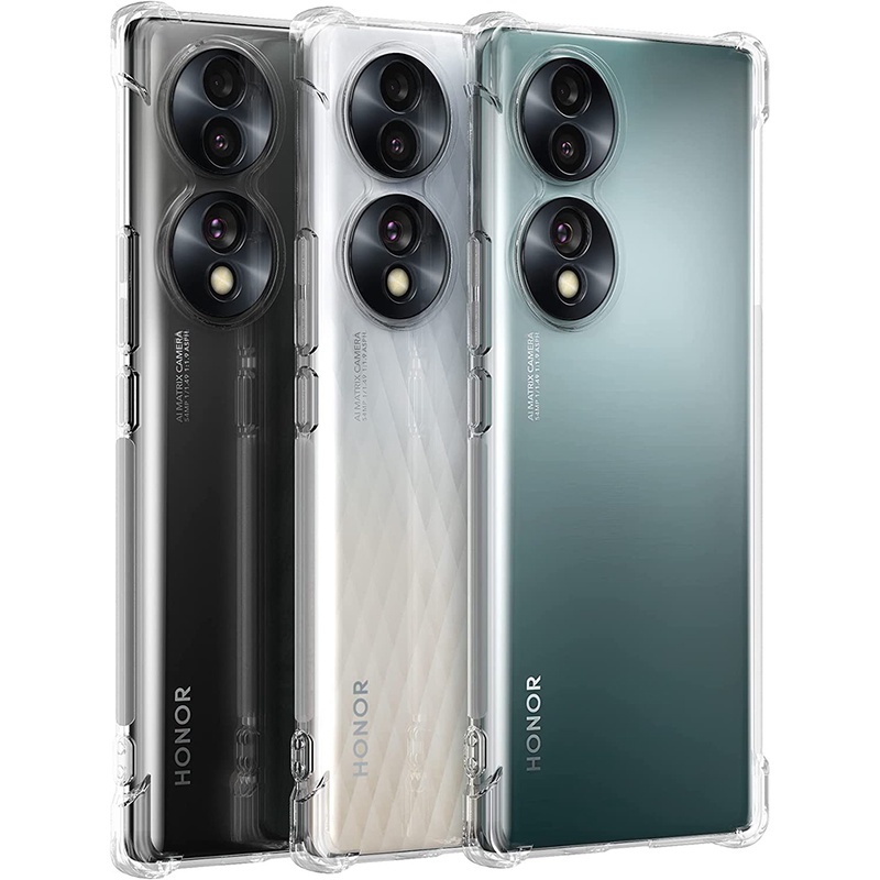 สําหรับ Honor 70 / 70 Pro / 60 / 60 Pro/ 50 / 50 Lite คริสตัล Clear Cover Anti-Scratch กันกระแทก TPU กรณี