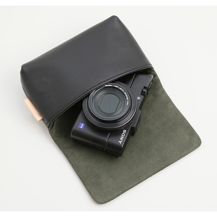 กระเป๋าหนังสำหรับใส่กล้อง Ricoh GRIII / GRIIIX / Sony RX100VII / RX100VI / RX100V / Canon G9X / Panasonic LX10