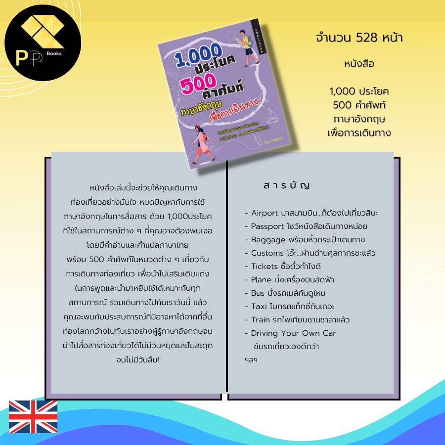 หนังสือ 1,000 ประโยค 500 คำศัพท์ ภาษาอังกฤษ เพื่อการเดินทาง : คำศัพท์ ภาษาอังกฤษ เรียนภาษาอังกฤษ บทสนทนาภาษาอังกฤษ | Shopee Thailand