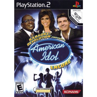 Karaoke Revolution Presents: American Idol Encore (USA) PS2 แผ่นเกมps2 แผ่นไรท์ เกมเพทู