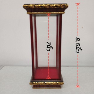 ตู้ครอบพระ ตู้ใส่พระ ตู้กระจก 3x3x7นิ้ว