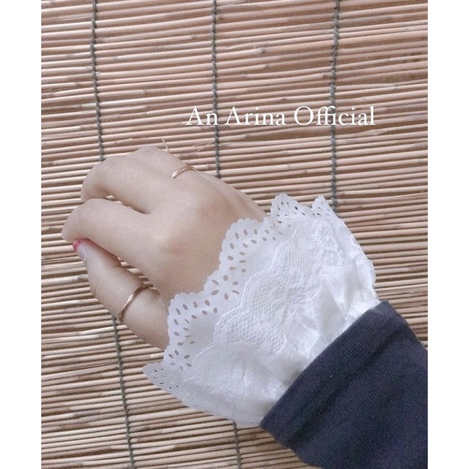 ปลอกแขนลูกไม้เจ้าหญิงบาน 🌼 Handsock (ปลอกแขนยาว35เซน)