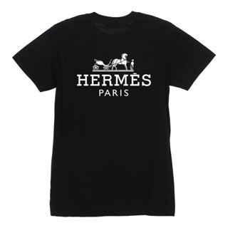 Tee เสื้อยืดสีขาวเสื้อยืด hermes เสื้อใส่สบาย ผ้า Cotton100% ผ้าดีหนานุ่มใส่สบาย Street shirt