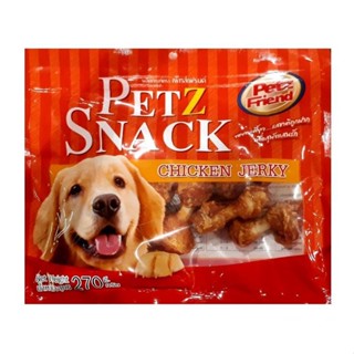 เพ็ทส์สแน็ค ขนมสุนัข เพ็ทส์เฟรนด์ รสไก่ ขนาด 270กรัม PETZ SNACK CHICKEN JERKY PETZFRIEND (สินค้ามีตัวเลือก)