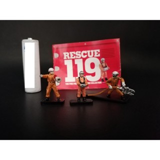 (ของแท้ 100%) Kaiyodo 2002 rescue 119 no.5 the fire fighter miniature collection ฟิกเกอร์นักดับเพลิง