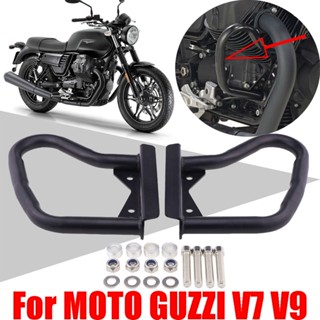 For Moto Guzzi V7 II V7 III V9 Accessories Motorcycle Bumper Engine Guard Crash Bar Protector Stunt Cage Frame Fall Prot