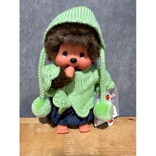 Sekiguchi Monchhichi S Size Dressed Knit Coat &amp; Cap Girl 20 CM. (8 Inch)