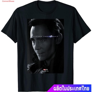 เสื้อยืดลำลอง Marvel Avengers Endgame Loki Avenge The Fallen Poster T-Shirt Short sleeve T-shirts