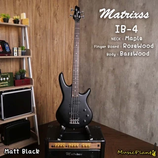 Matrixss Bass เบส เบสไฟฟ้า 4 สาย รุ่น IB-4 พร้อมอุปกรณ์