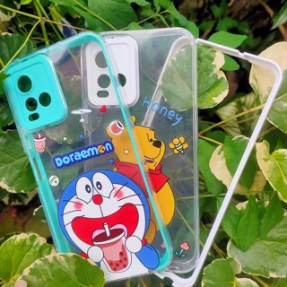 เคสประกบนิ่มลายการ์ตูน Oppo A57 A77 Reno7 Reno7Z Reno8Z A76 A96 เคสประกบขอบสี เคสประกบ เคสขอบสี