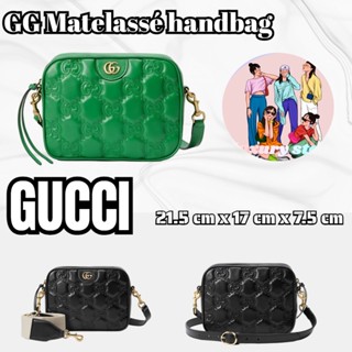 แพ็คเกจ GUCCI GG   กระเป๋าหนัง GG Matelassé ใบเล็ก/กระเป๋าสตรี/กระเป๋าสะพายข้าง/กระเป๋าสะพายไหล่/กระเป๋าสะพายโซ่/ล่าสุด