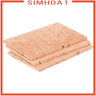 [Simhoa1] แผ่นไม้คอร์กแซกโซโฟน 6x4x0.2 ซม. แบบเปลี่ยน อุปกรณ์เสริม 3 ชิ้น