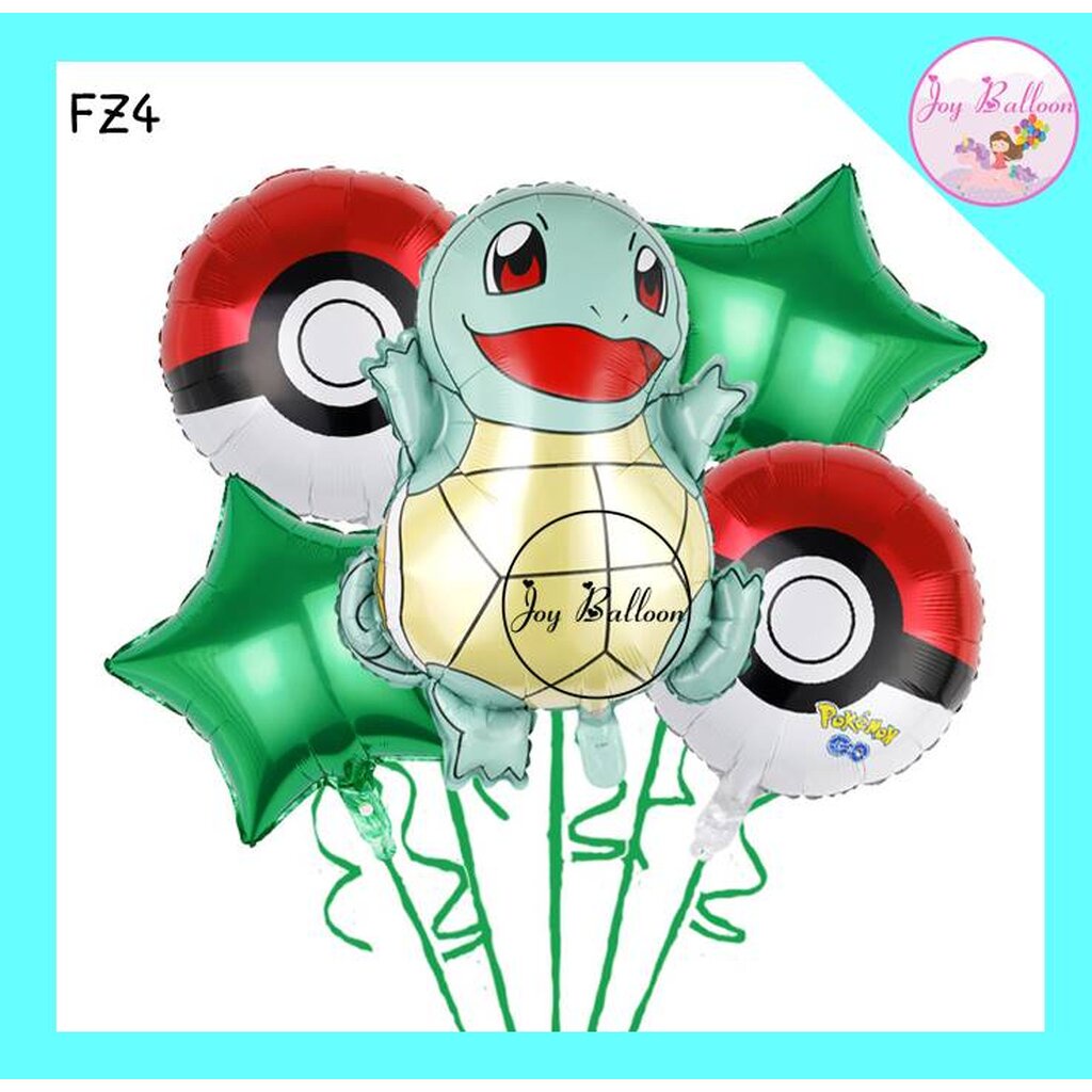 ลูกโป่งโปเกมอน Pokemon (ส่งเร็วจากกรุงเทพ) ชุดละ 6 ชิ้น รูปที่ 6