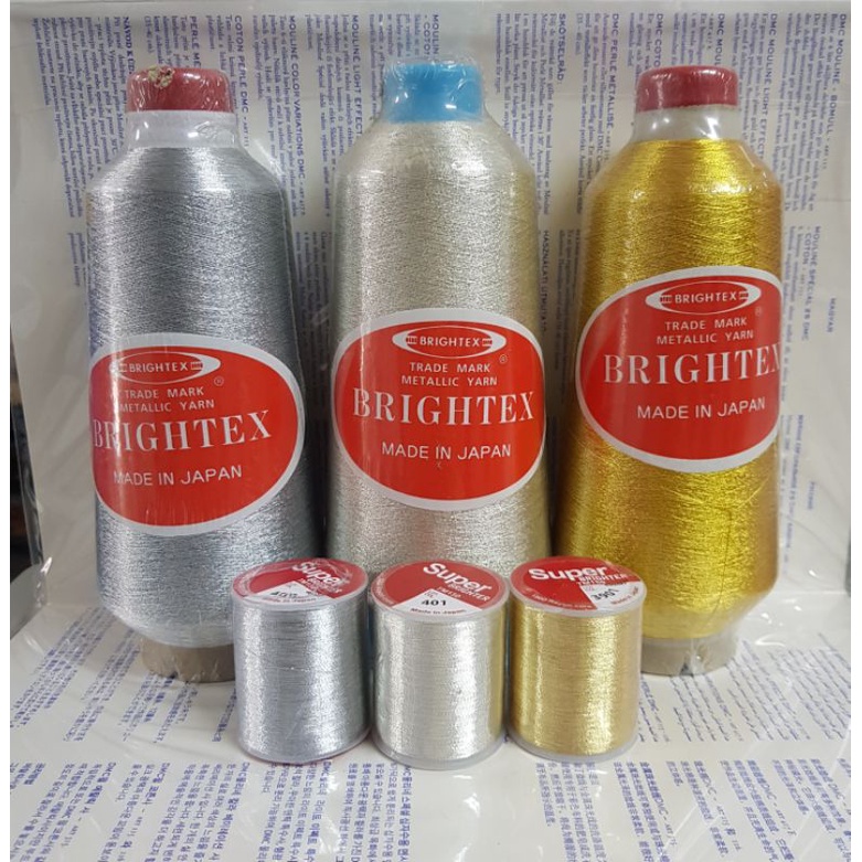 ด้ายปักดิ้นทอง ปักโลโก้ ไหมปักสีเงิน ไหมปักสีทอง