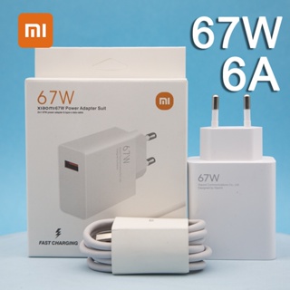 Original Xiaomi Mi 67W Turbo Fast Charger EU Power Adapter 6A Type C Cable For Xiaomi 11 12 Ultra Redmi note 11 10 X3 X4