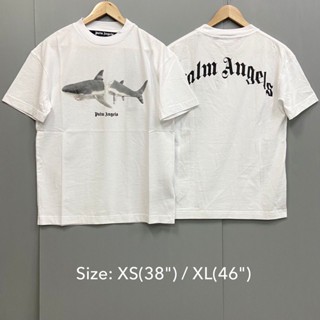 💥ถามstockก่อนกดสั่ง Palm Angels Tee white shark classic t-shirt เสื้อยืด เสื้อ ฉลาม สีขาว ปาล์ม แองเจิล ของแท้ แบรนด์เนม