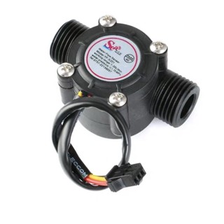 Water Flow Sensor 1-30L/min แรงดัน 1.75MPa สำหรับท่อ 1/2" (YF-S201B/YF-S201) flow meter flowmeter