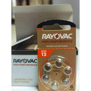 ถ่านเครื่องช่วยฟัง Rayovac PEAK เบอร์ 13 ของแท้ 100% คุณภาพดี ผลิตจากประเทศอังกฤษ