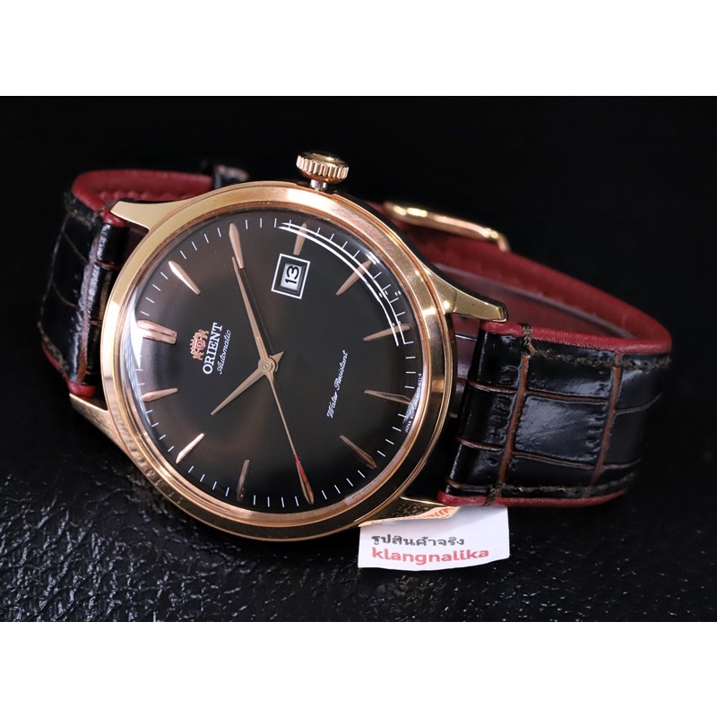 ( แถมกล่องแบบพกพา ) นาฬิกา Orient Bambino Version4 รุ่น AC08001T (42มม.)