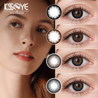 Ksseye คอนแทคเลนส์ 14.5 มม. บิ๊กบิวตี้ สีดํา 2 ชิ้น / 1 คู่ สําหรับนักเรียน ผู้หญิง สากล คอนแทคเลนส์